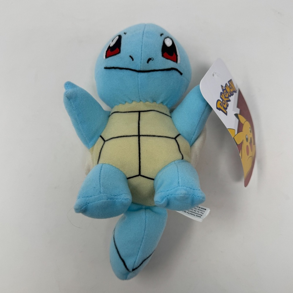 Pokemon Squirtle Plush 7" Standing Stuffed Animal Turtle Toy Factory‎ 2022 Tags